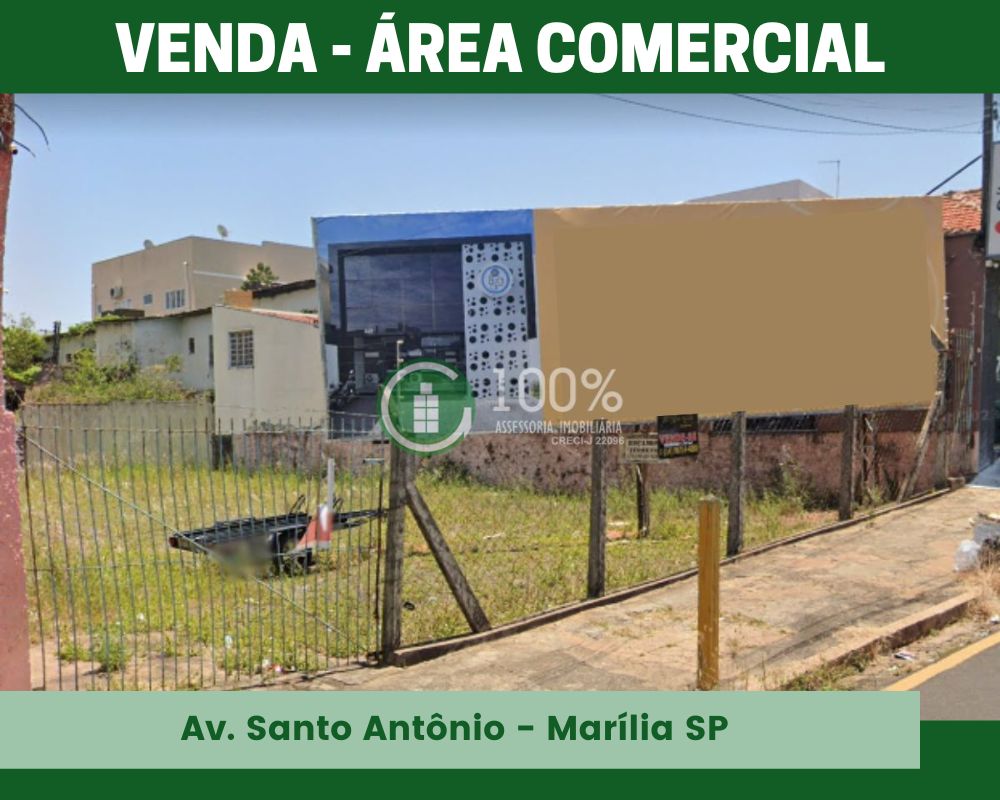 Venda Área Comercial Av. Santo Antônio MaríliaSP 100 Cen