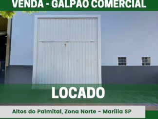Galpão Comercial no Bairro Altos do Palmital, Marília SP. Exclusividade 100% Assessoria Imobiliária