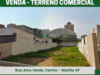 Excelente terreno comercial no centro de Marília, 20m da Rua São Luiz