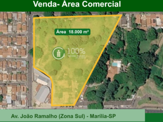Venda - Área Comercial 18.000m² - Av. João Ramalho (Zona Sul) - Marília-SP